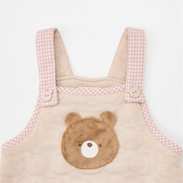 doudou bear くま柄キルトサロペット ベビー | イオンスタイル