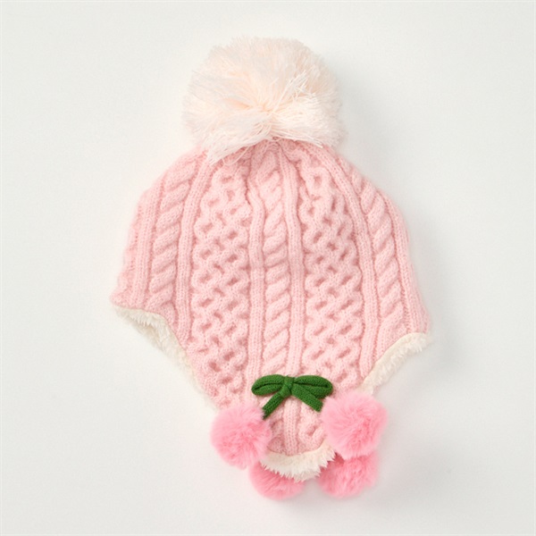 さくらんぼ ウインターニット 帽子 ベビー | イオンスタイル