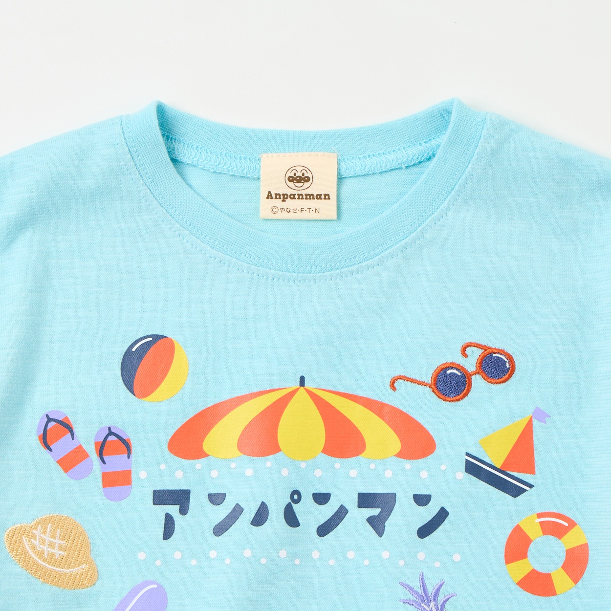 アンパンマン 刺しゅう スラブ天竺 半袖Tシャツ ベビー | イオン