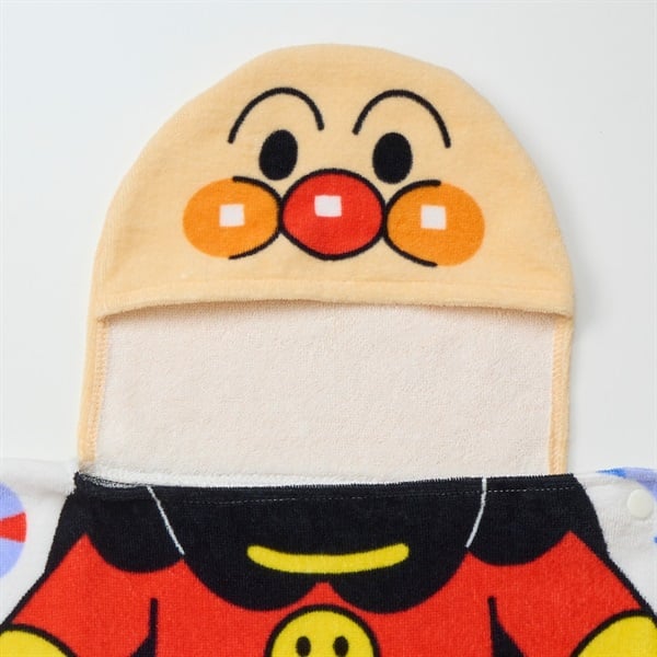 アンパンマン フード付き なりきり タオルポンチョ プールタオル