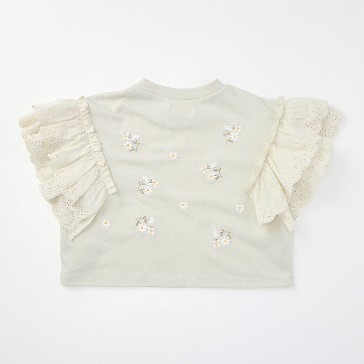 Katie Closet 天竺 花刺繍レース 半袖Tシャツ ベビー | イオンスタイル