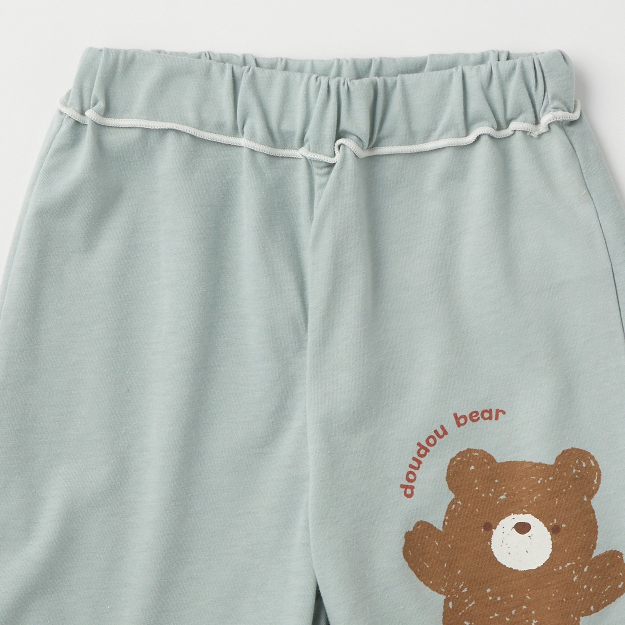 doudou bear NUKUMUKU くまプリント 天竺 ハーフパンツ ベビー