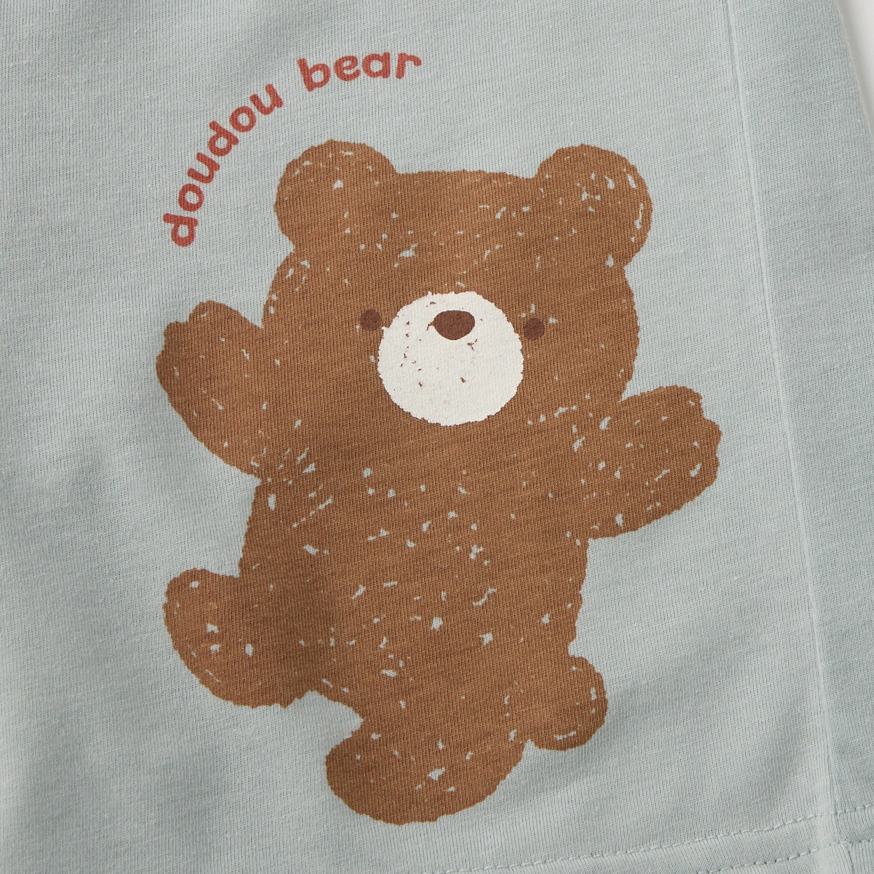doudou bear NUKUMUKU くまプリント 天竺 ハーフパンツ ベビー