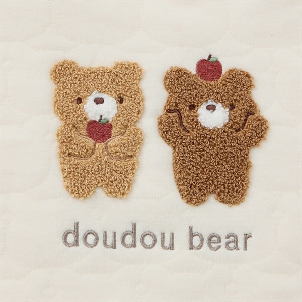 doudou bear くま柄 サガラ刺しゅう キルトトレーナー ベビー | イオン
