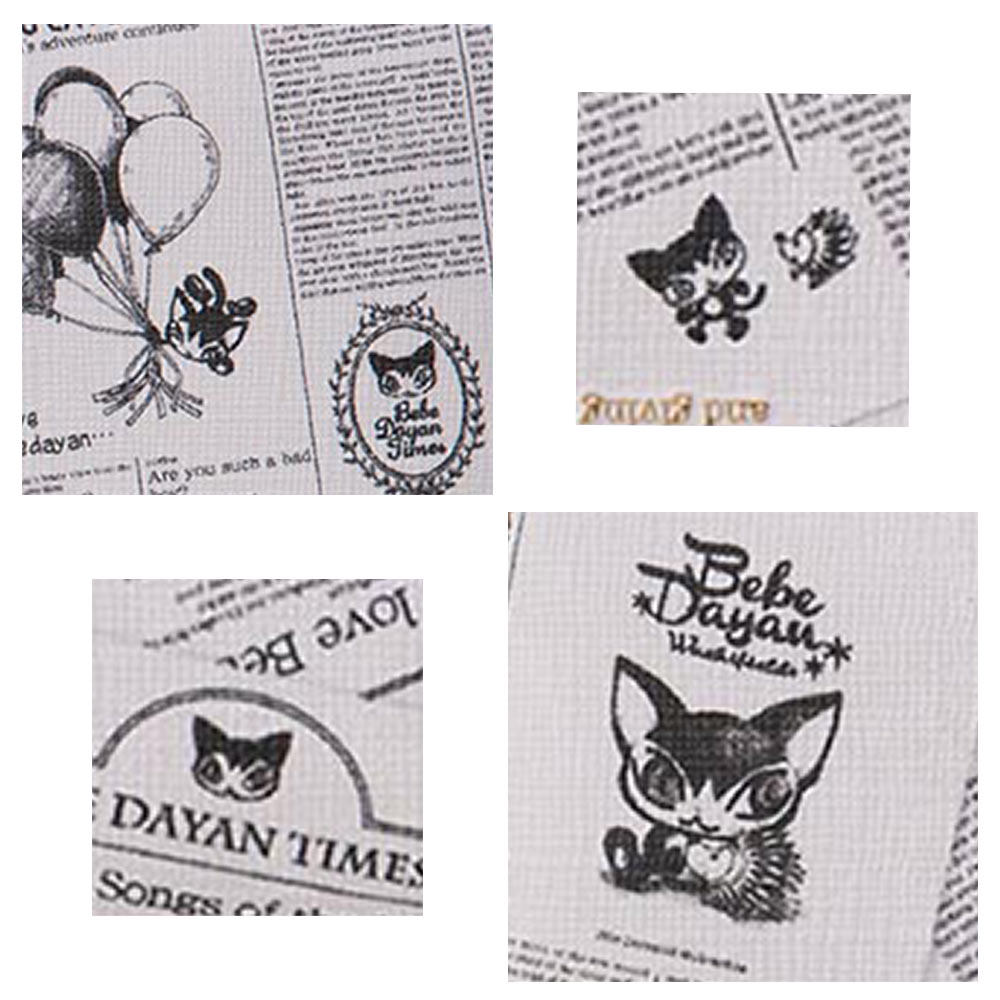 Bebe・Dayan(ベベ・ダヤン) 4種類柄 ラウンドファスナー 二つ折