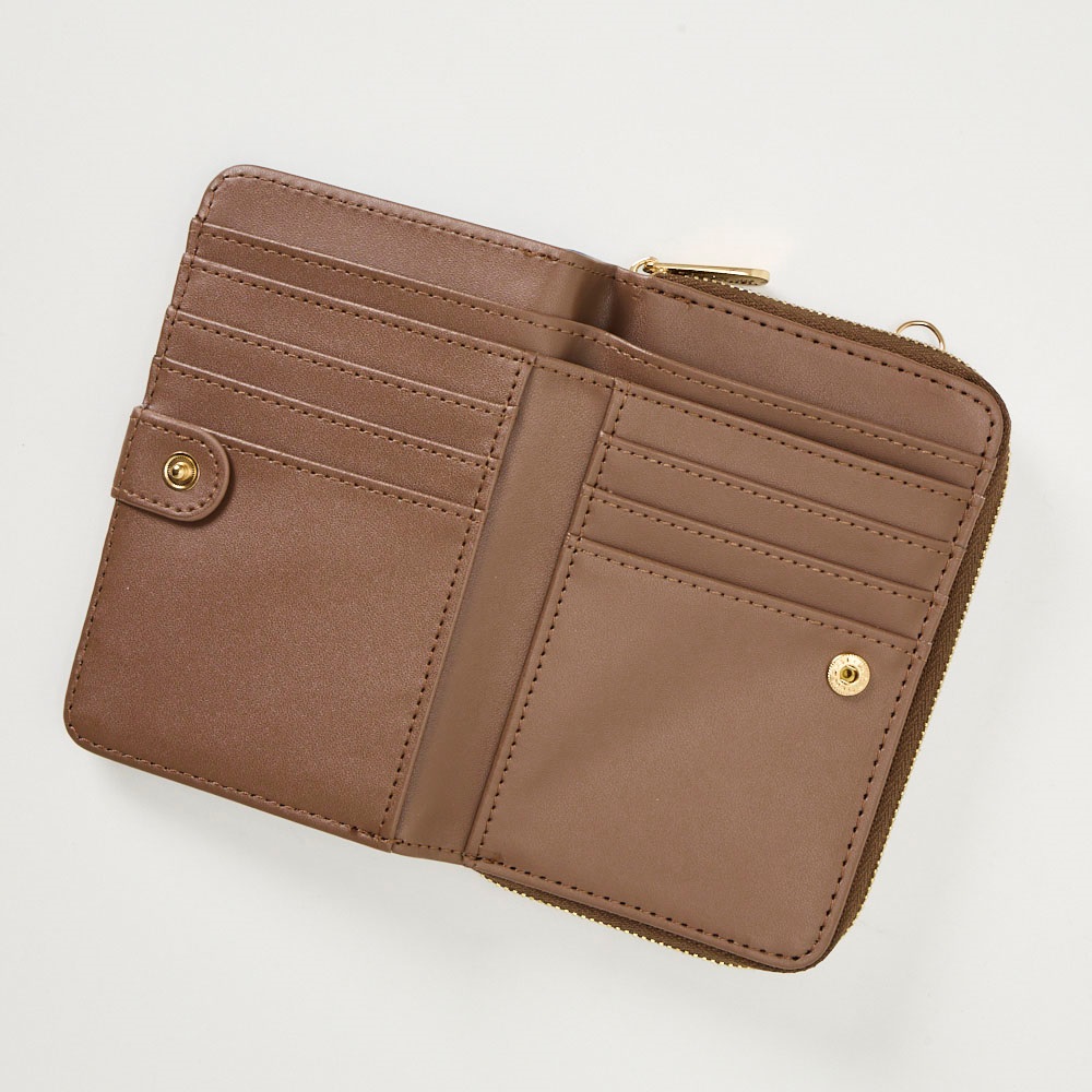 VASKA by moz(べスカモズ） ベルト付ラウンドファスナー札入 レディス