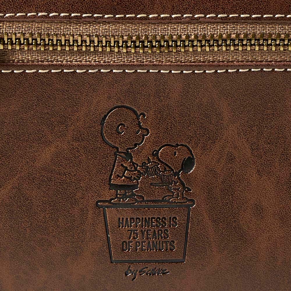 PEANUTS（スヌーピー） ナチュラル ラウンドファスナー 札入