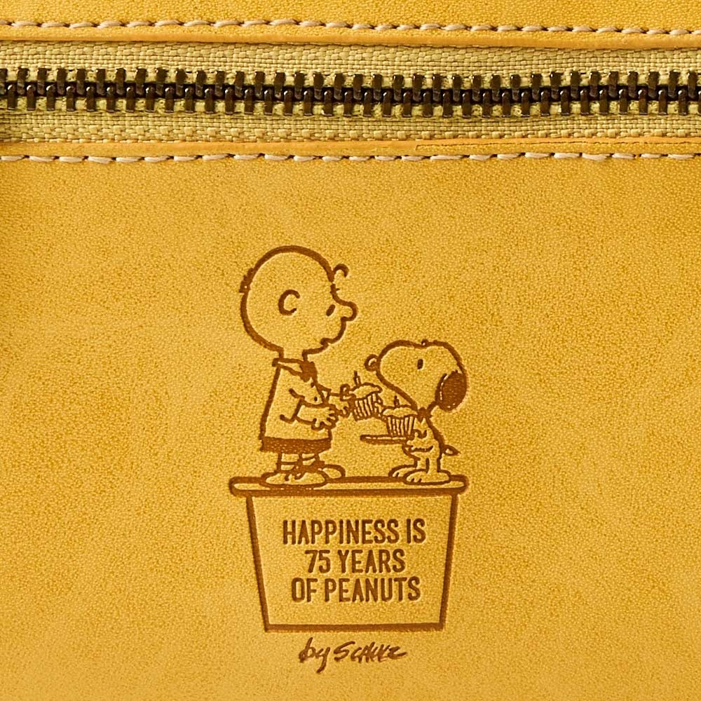 PEANUTS（スヌーピー） ナチュラル ラウンドファスナー 札入