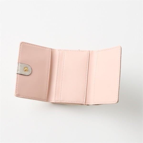 AROMA イタリアンレザーメタリックフォッグ ミニ3オリガマグチタイプ