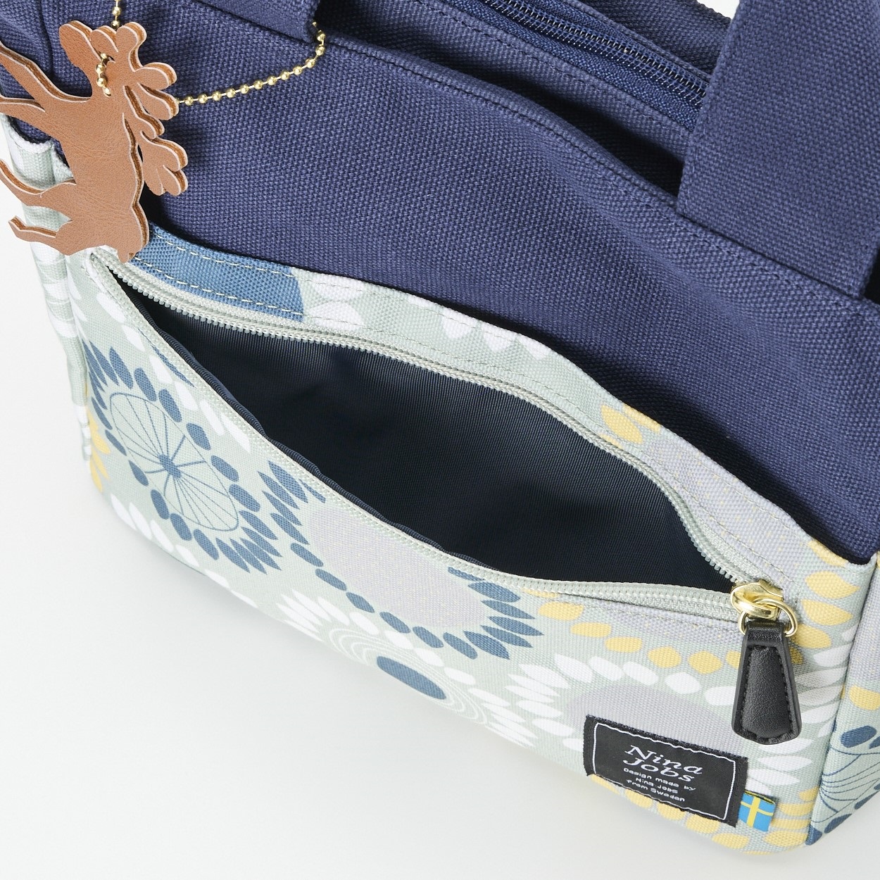 Nina Jobs(ニーナ・ヨブス) 撥水北欧柄2WAY手提げ | イオンスタイル