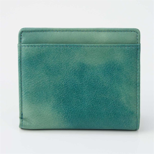 一点入荷＊H＊　134　★新品　Hush Puppiesー財布　牛革　初恋のサックスブルー！清涼感漂うむんむん香る　長財布　バツステッチアクセント hush puppies（レディース財布｜財布・ケース）：バッグ