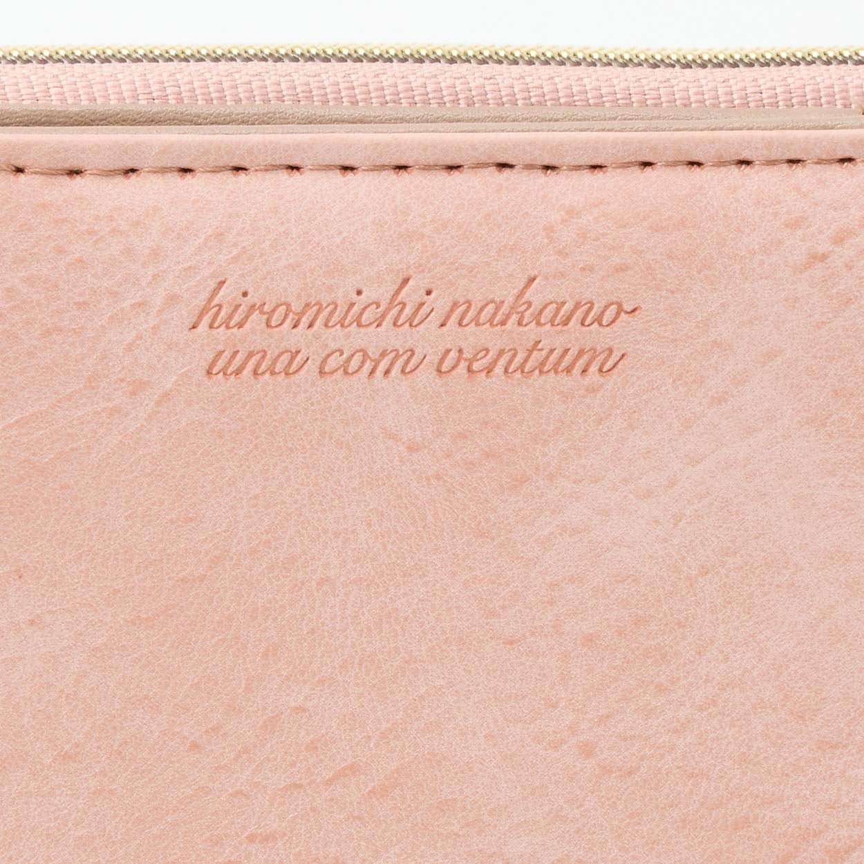hiromichi nakano(ヒロミチナカノ) 型押し ラウンドファスナー財布