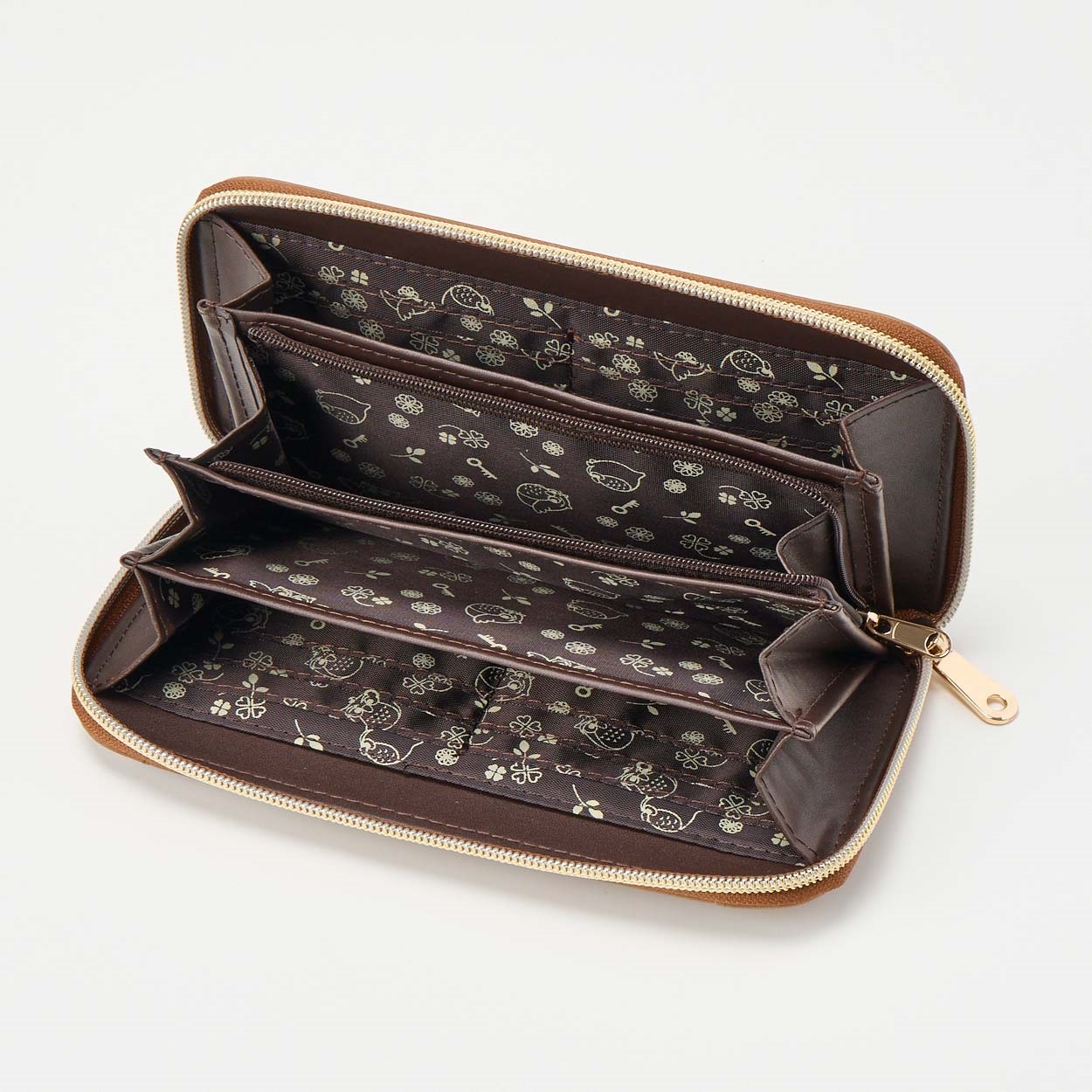 縁起フクロウ マットカラー ラウンドファスナー長財布 | イオン