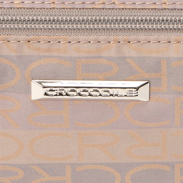 CROCODILE(クロコダイル) ロゴボーダー柄ジャガード 2WAYバッグ