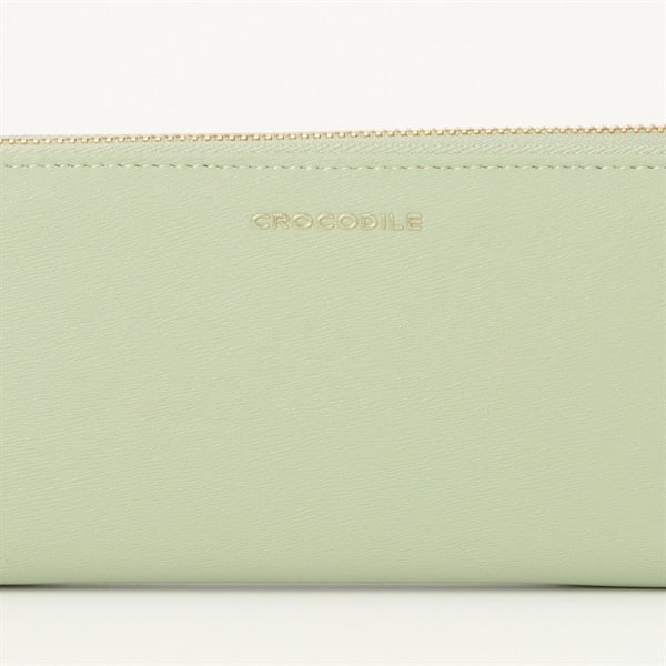 【新品】スモールクロコ　ドラーロ　エクサルティファクト　グリーン　ラウンドジップ 新品】スモールクロコ ドラーロ エクサルティファクト グリーン
