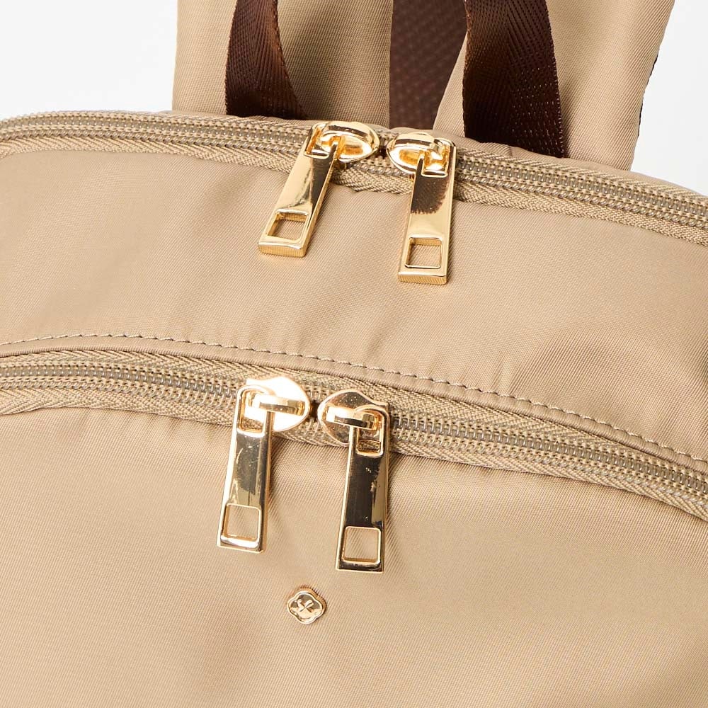 ポリツイル リュック 2層構造デザイン 小さめサイズ レディス