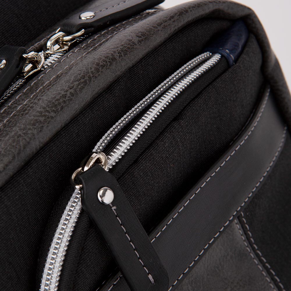 Golden Bear(ゴールデンベア) コンビ素材 L字型 ファスナー ボディ