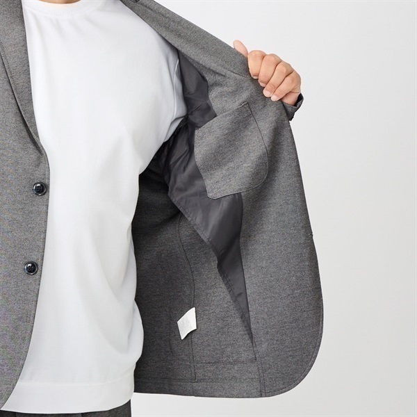 GRANCY グレー テーラードジャケット るいさん専用 GRANCY】Reverse LayeredDesign TailoredJacket / リバース