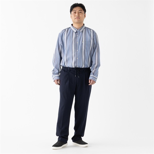 大きいサイズ なめらかトラウザーパンツ メンズ GREATESS(グレイテス
