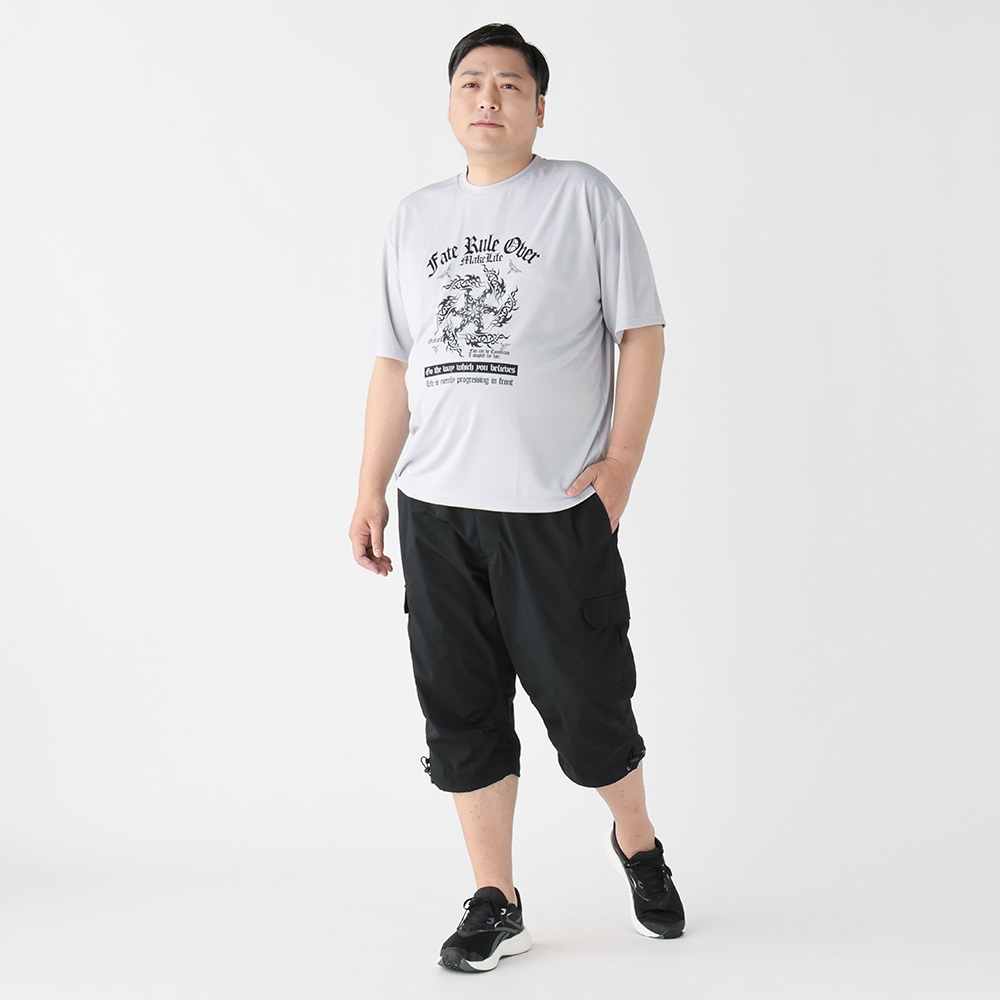 大きいサイズ 7分丈カーゴパンツ メンズ GREATESS(グレイテス