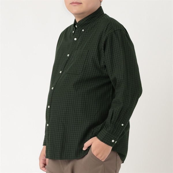 大きいサイズ 綿ツイル長袖シャツ メンズ GREATESS(グレイテス
