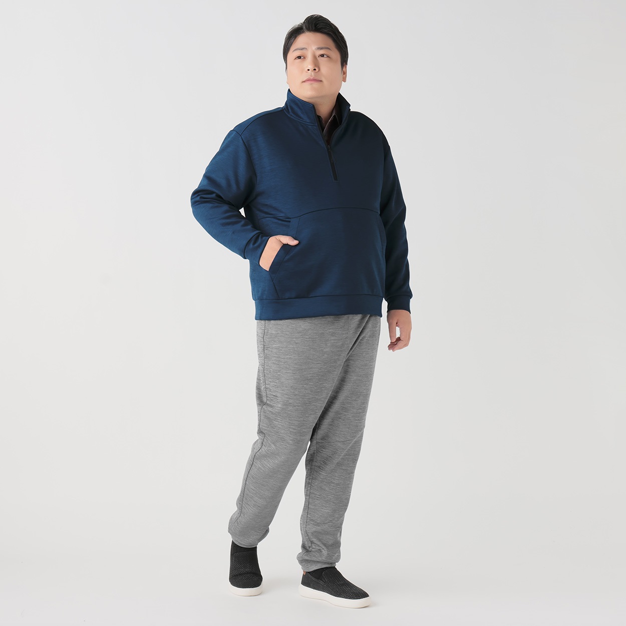 大きいサイズ 膨らみあるトレーナー メンズ GREATESS(グレイテス