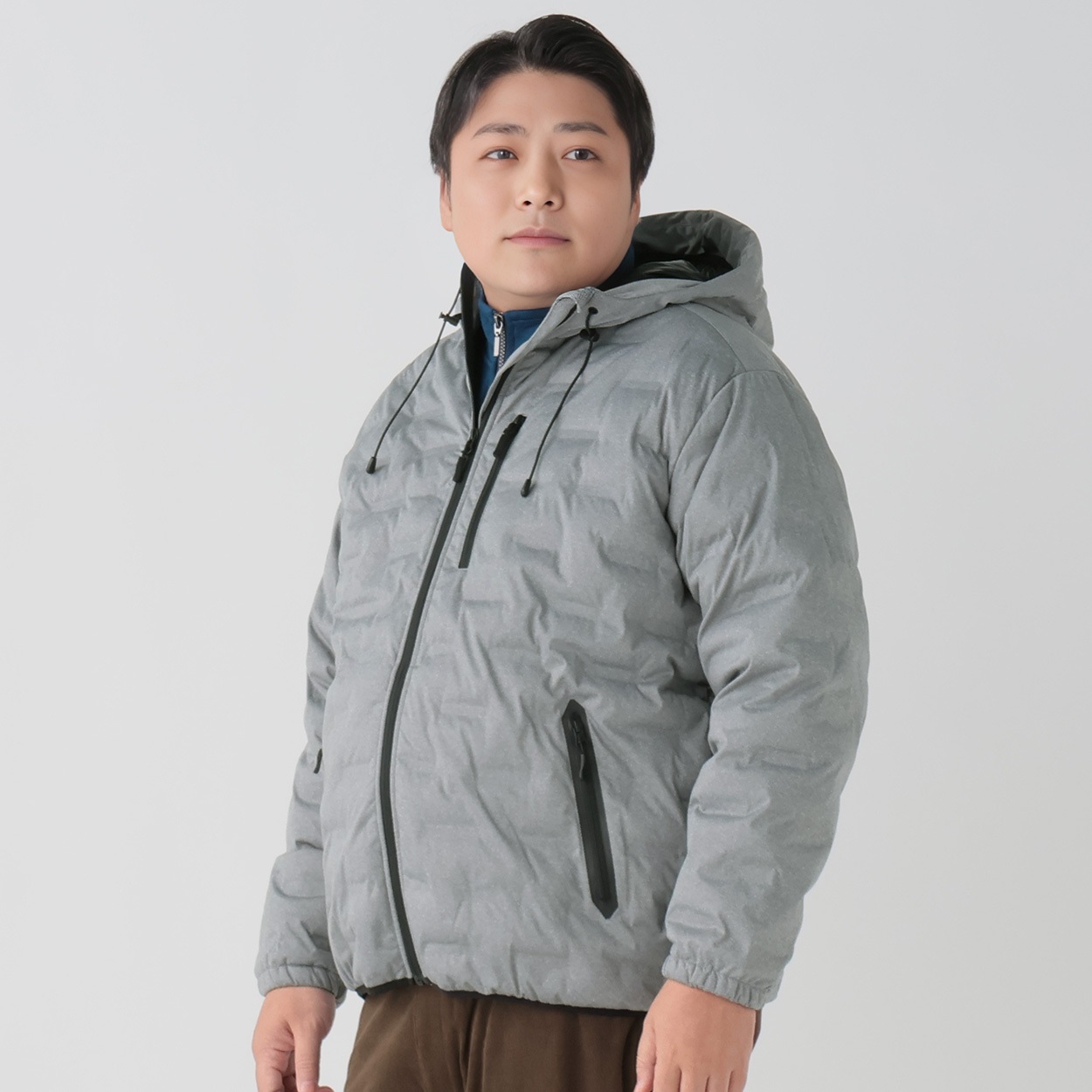 【新品未使用】PICONE グリーンジャケット フード付き J2115 キラーズプリントフードジャケット(M グリーン プリント