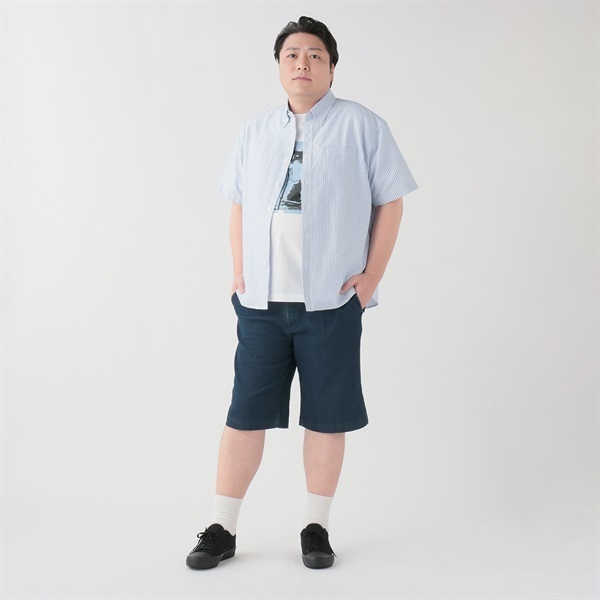 大きいサイズ オックス半袖シャツ メンズ トップバリュ(TOPVALU