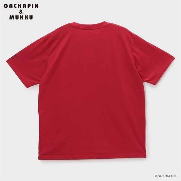 大きいサイズ ガチャピン ムックプリント半袖Tシャツ メンズ GREATESS