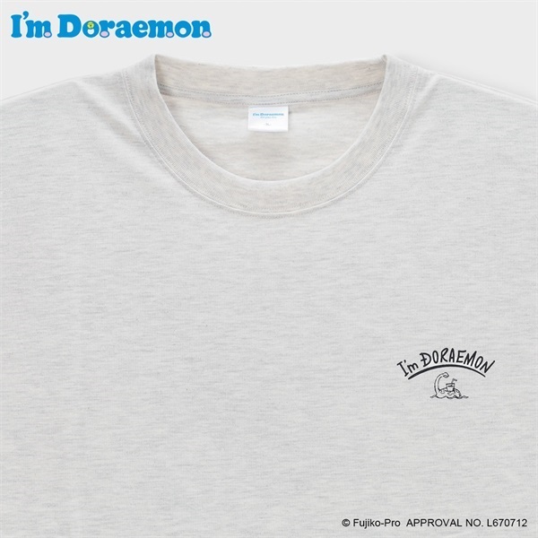 大きいサイズ I'm Doraemon刺繍＆リゾートプリント半袖Tシャツ メンズ