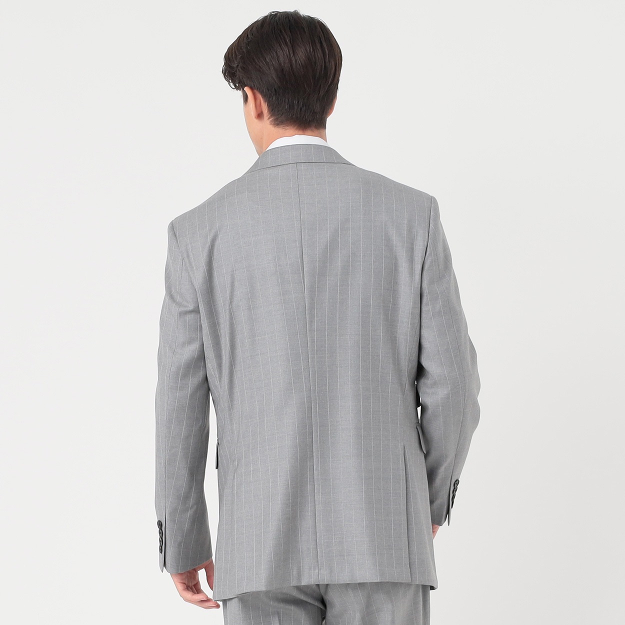 イタリア製AZETA ITALY　シングルスーツ　52B　パンツ54 イタリアAZETA・WILLIAM LAYCOCKシングルスーツ52B・54グレー・ベスト