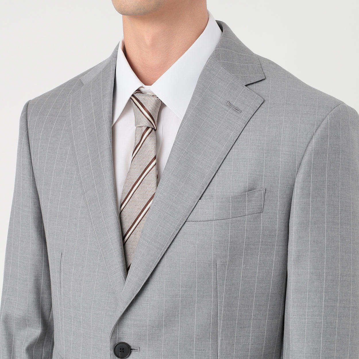 イタリア製生地スーツ メンズ 2つボタン チェンジポケット | イオン