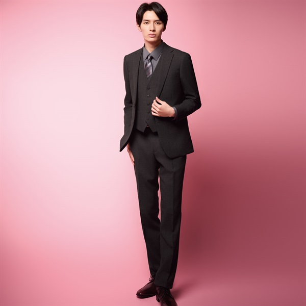 スリムウールライクスリーピース メンズ | イオンスタイルオンライン