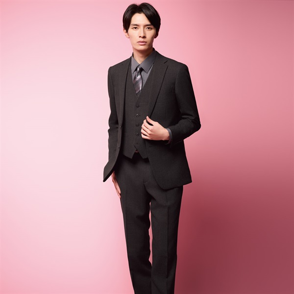 スリムウールライクスリーピース メンズ | イオンスタイルオンライン