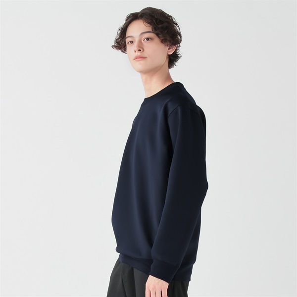 ネイビーM ゴルフ　メンズ　秋冬　ダンボールニット　スウェット DAUSPICE ダンボールニットスウェット メンズ | イオンスタイル