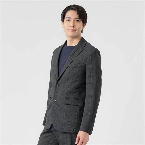 ヒロミチナカノ ウールライクセットアップジャケット メンズ hiromichi