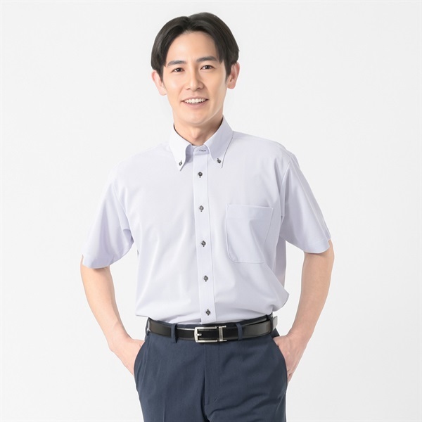 marie claire homme ニットベーシックスタイル半袖ドレスシャツ