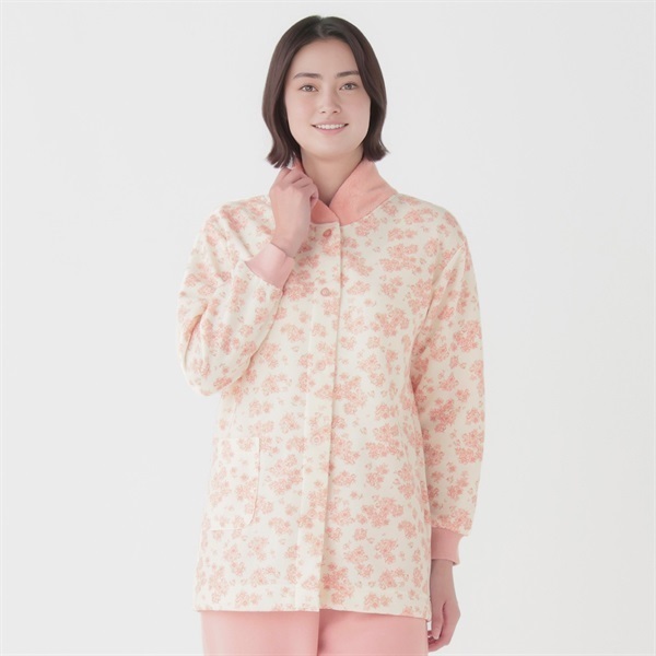 裏シャギー らくらくボタンパジャマ レディス | イオンスタイル