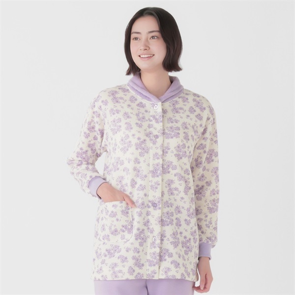 裏シャギー らくらくボタンパジャマ レディス | イオンスタイル