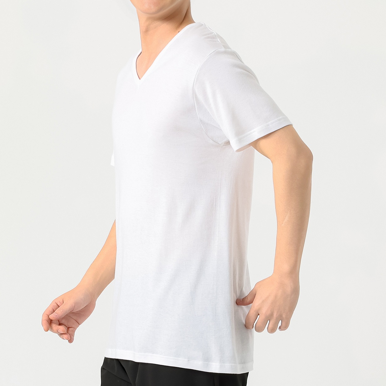 GUNZE(グンゼ) COMFORT UNDERWEAR 半袖V首シャツ やわらか保湿加工