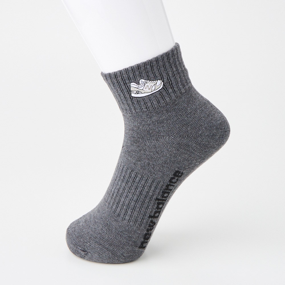 new balance(ニューバランス) 靴刺繍ショート丈ソックス3足組
