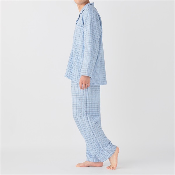 GUNZE(グンゼ) 睡眠工房 HOTMAGIC 発熱キルトペイズリー柄シャツ