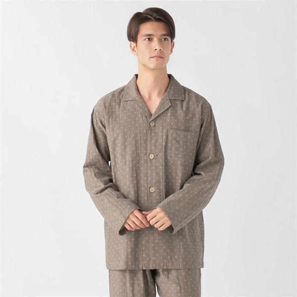 コットン100％二重ガーゼパジャマ メンズ | イオンスタイルオンライン