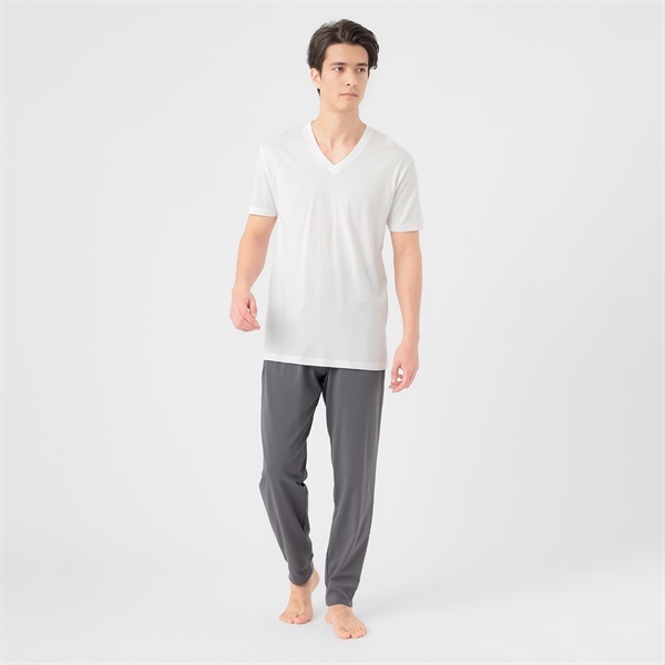 SilkyFACT COTTON ロングパンツ（前とじ） メンズ トップバリュ PEACE
