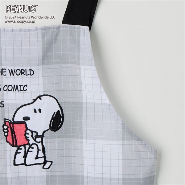 PEANUTS スヌーピー 格子柄H型エプロン レディス | イオンスタイル