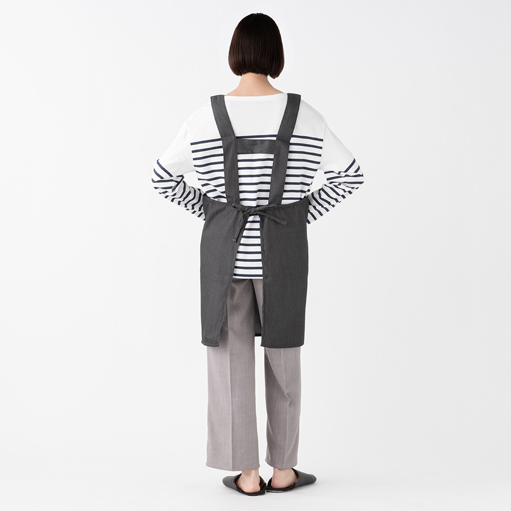 エプロン H型 ヘリンボーン レディス | イオンスタイルオンライン 衣料