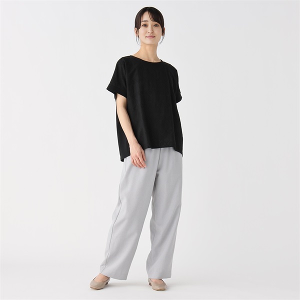 うみページ 麻調セミワイドパンツ レディス ESSEME(エシーム) | イオン