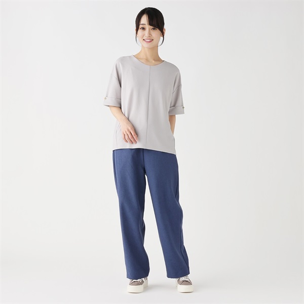 am様 お取り置き商品 ポイント20倍対象商品】麻調セミワイドパンツ レディス ESSEME