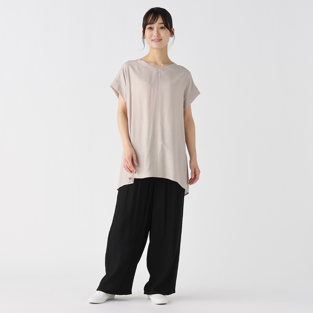 フィットミーモア　Vネックチュニック　EL フィットミーモア Vネックチュニック EL - メルカリ