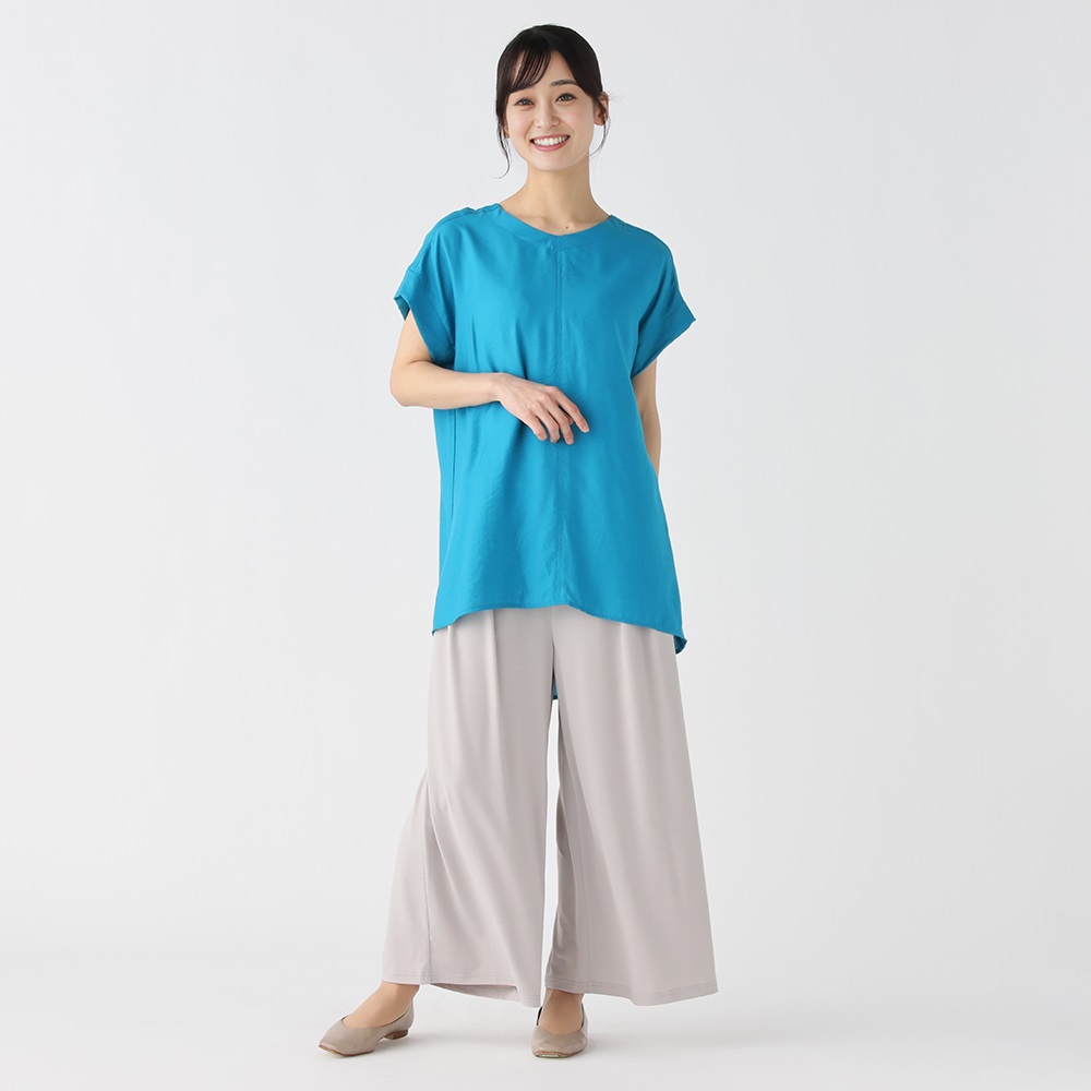 フィットミーモア　Vネックチュニック　EL フィットミーモア Vネックチュニック EL Fitme Moi 新品同様